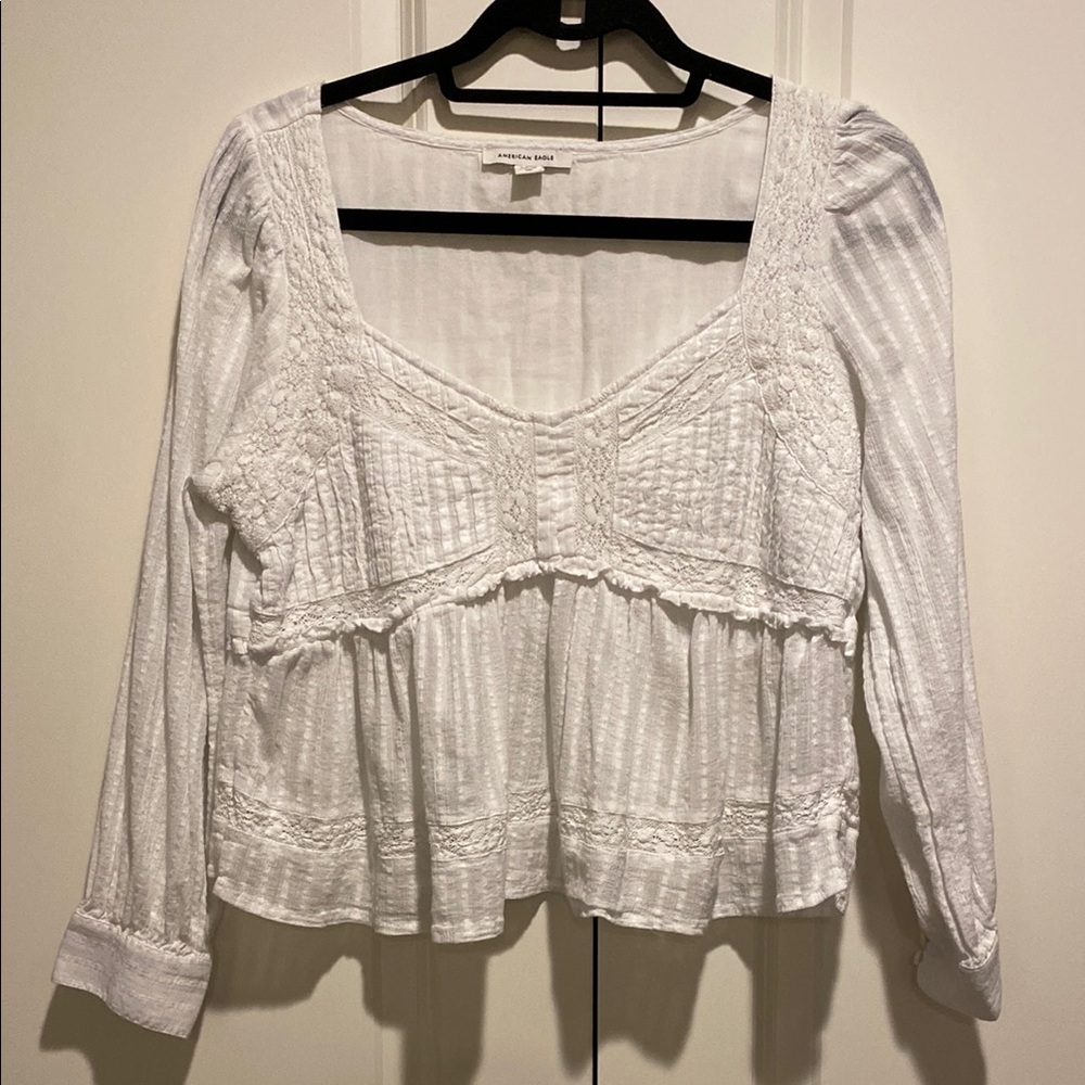 American Eagle Cropped Blouse